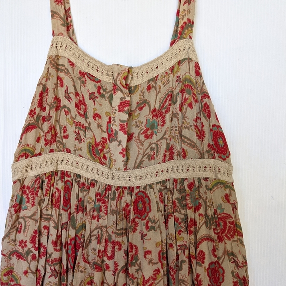 FRYE Dessert Bloom Boho Crochet Maxi Dress - Picture 9 of 12